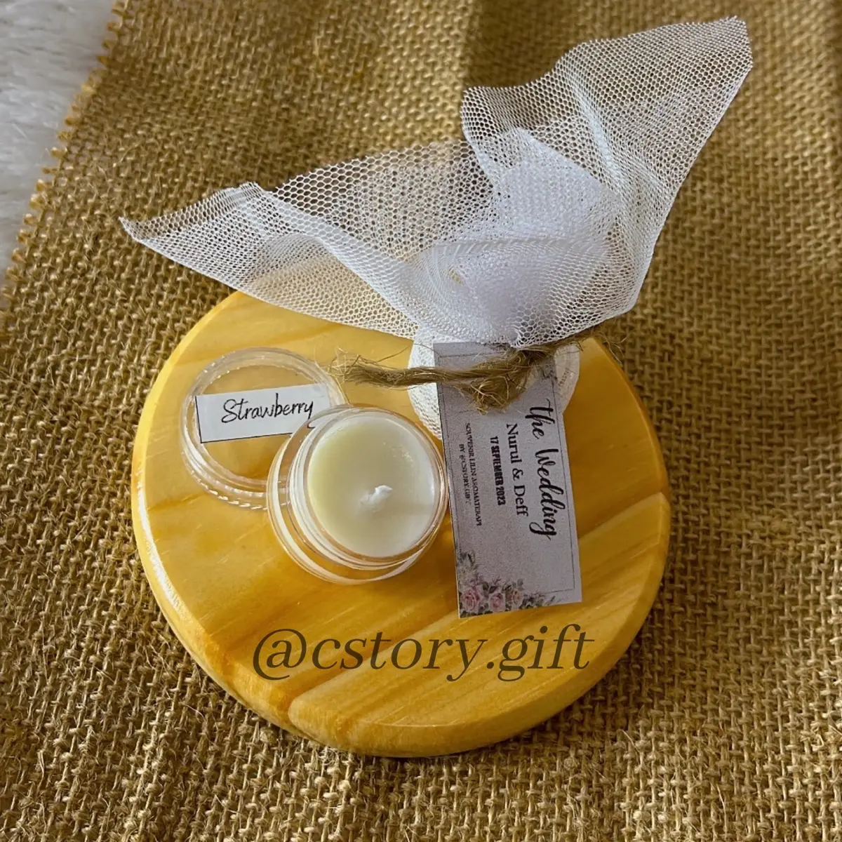Souvenir lilin aromaterapi isi 25 pcs unik aesthetic murah