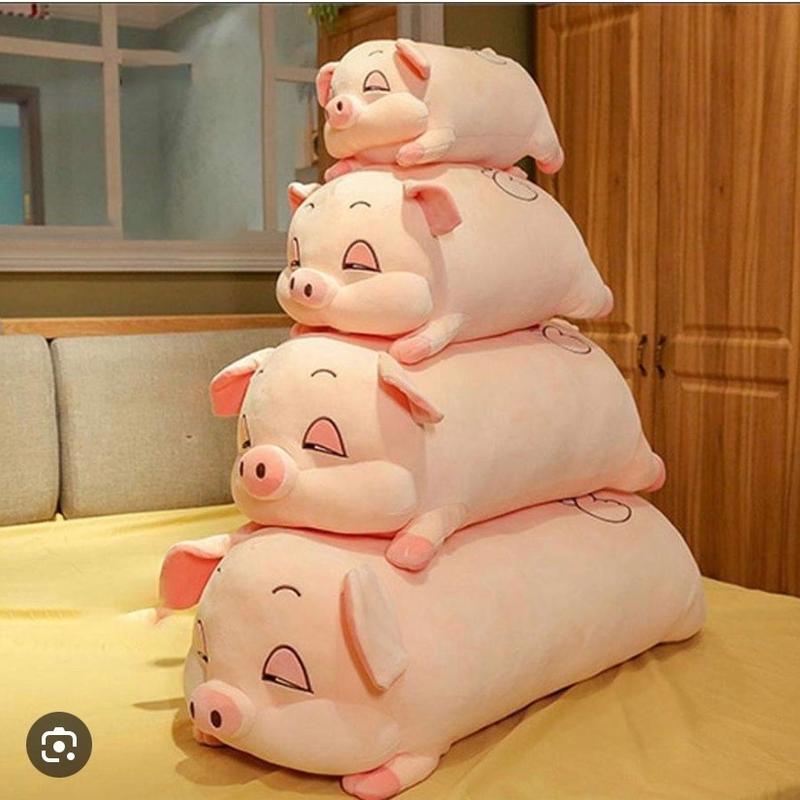 Heo Híp Phê Cần Thú Bông Thú Nhồi Bông Gấu Bông Ôm Hình Heo Lười Mắt Híp