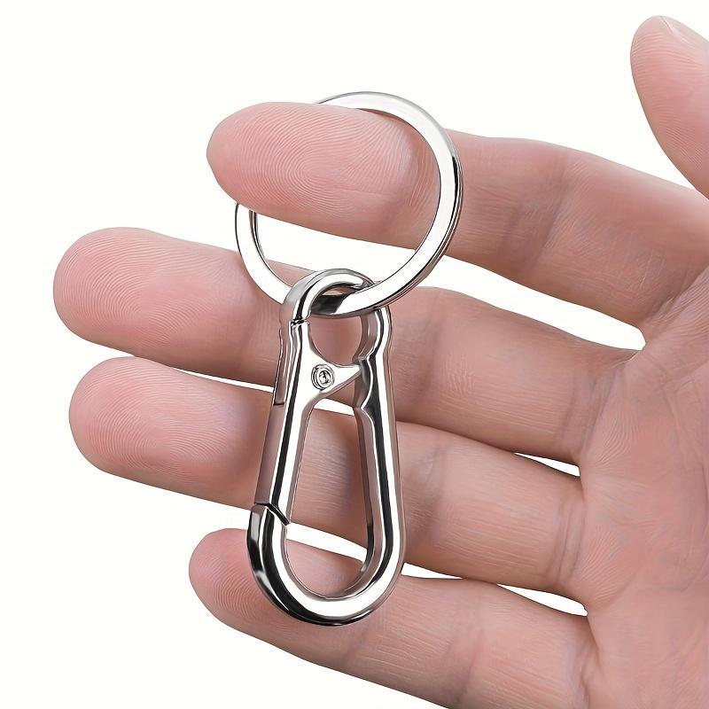 Fashionable Zinc Alloy Keychain, Portable Solid Color Key Ring, Car Keychain, Universal Car Interior Accessories for Car Key 3