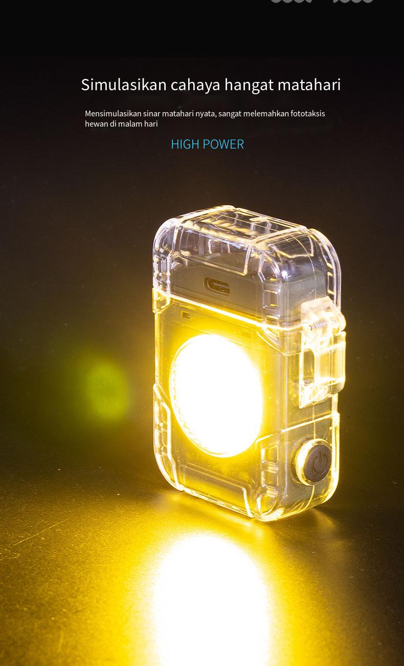 Product Introduction of <Pengiriman Lokal>Tongkol Membawa Rantai Kunci Cahaya Darurat Lampu Portabel Rechargeable Senter LED 10