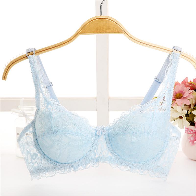 Product Introduction of Big Thin cup Lace Summer Bra for Women Sexy Lingerie Underwire Cotton bra soft big size t shirt lady bra 32 34 36 38 40 BC 4