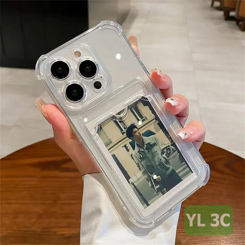 Case Untuk Samsung A05S A55 A06 A16 A34 A35 A56 A36 A26 A50 A50S A30S A54 A03 A04 A05 A12 A13 A14 A15 A23 A24 A25 A32 A53 A71 A73 S21 FE S22 S23 S24 Ultra Softcase Slot Card Holder SILIKON TPU TRANSPARAN CASING 4