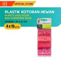 Gambar M-Pets Dog Poop Bag Dispenser Rose 4x15 Pcs / Plastik Kotoran Hewan dari M-Pets Volk Pets Indonesia Kota Tangerang 1 Tokopedia