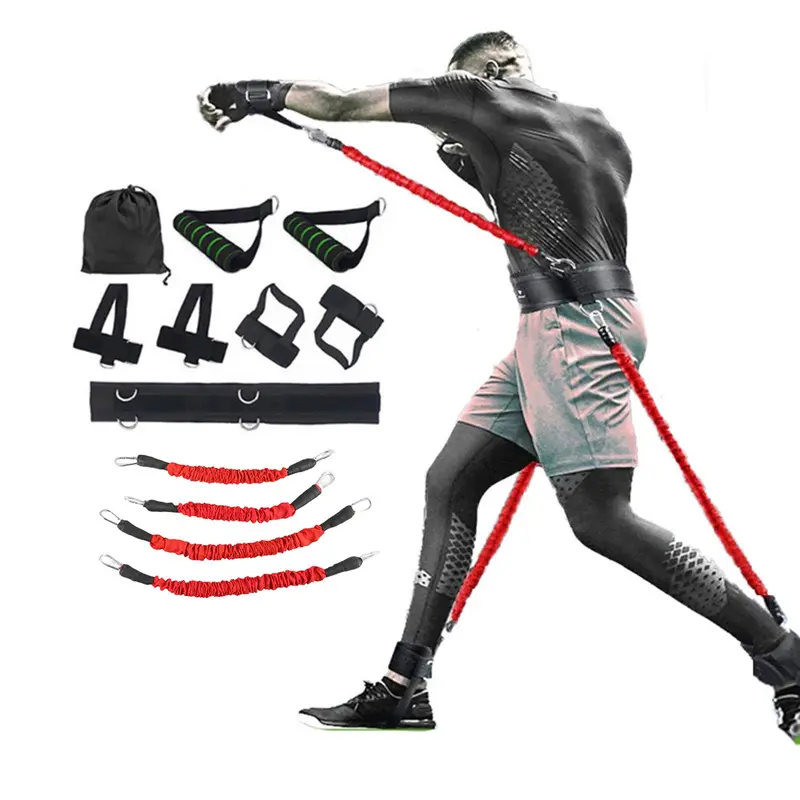 Boxing Resistance Band, 1 Set Boxing Training Equipment, Kick Leg Power Training Equipment, Fitness Equipment for Home Gym, Summer Gift, Gym Set 7