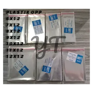 Plastik OPP Rekat seal - plastik rekatan bungkus kue - plastik souvenir - 5X12 6x12 7x12 8x12 9x12 10x12 11x12 12x12 roti