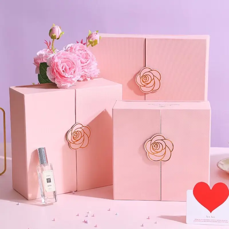 Hộp quà tặng cao cấp, hộp quà tặng 2 cánh mở hộp quà tặng sinh Nhật valentines 8/3, 20/10, 20/11