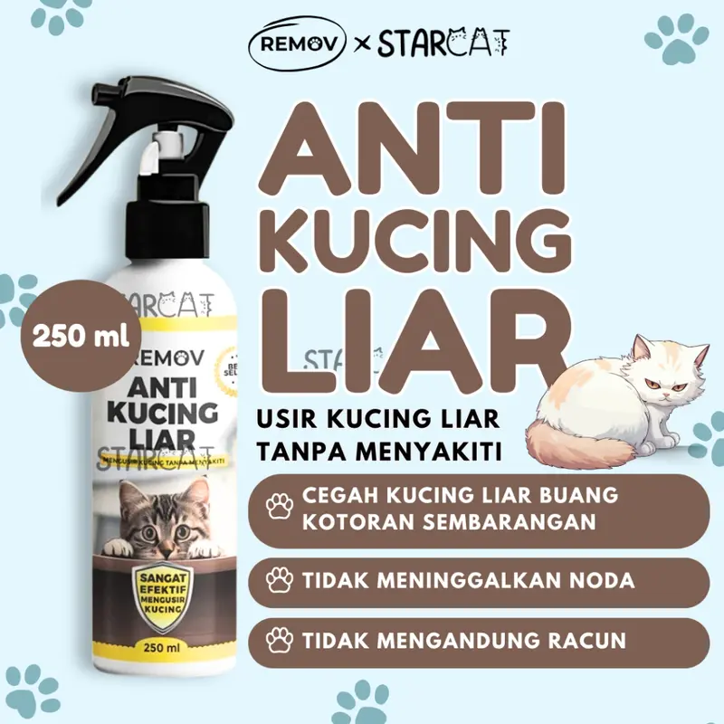 SC Remov ANTI KUCING LIAR 250ML Aromatic Spray Pengusir Kucing Liar Pipis Pup Sembarangan Alami 0