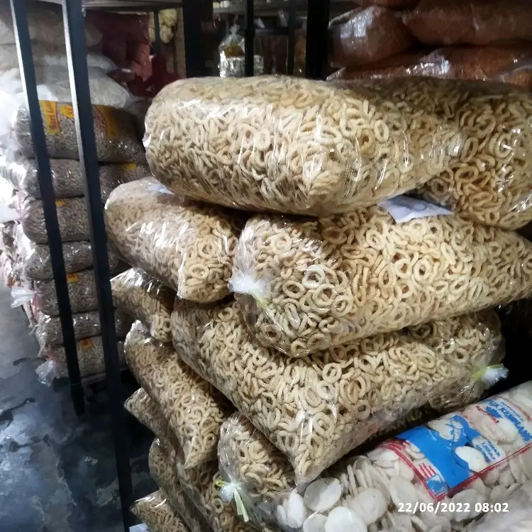 Camilan Slondok Kiloan rasa bawang Organik Alami Food Snack Cemilan Pedas Asin snack  murah 6