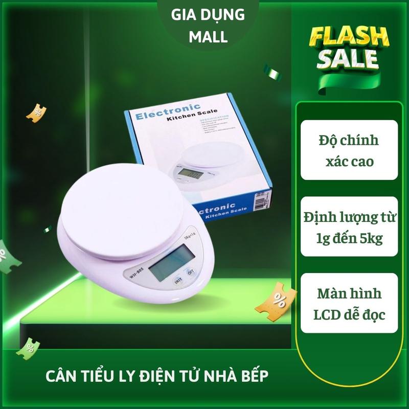 Cân tiểu ly điện tử nhà bếp cao cấp định lượng 1g - 5kg, cân tiểu li làm bánh siêu chính xác, cân tổ yến C02