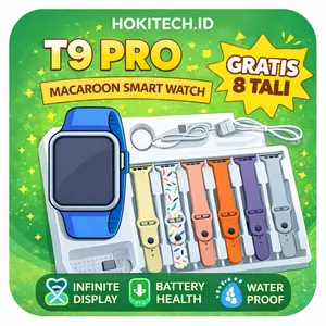 PAKET COMBO BISA COD! SRS 9 [8 Tali + Charger + BONUS JAM LED]