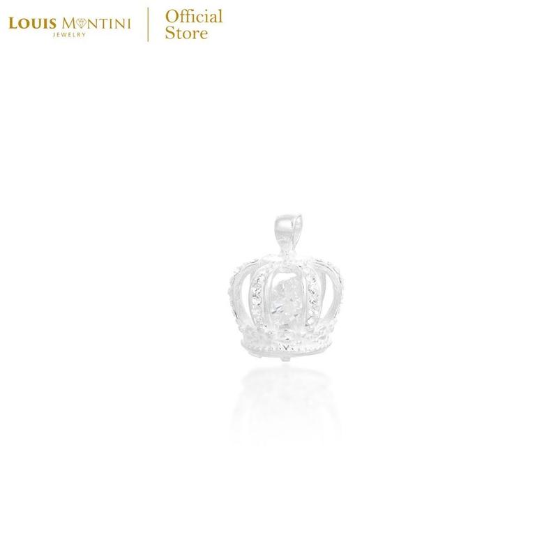Dây chuyền bạc Louis Montini (Trang sức), dây chuyền bạc nguyên chất 92,5%, dây chuyền nữ, hình vương miện LJNC14 2