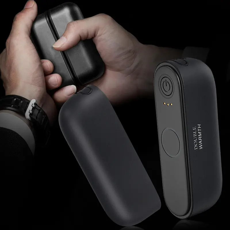 Rechargeable Hand Warmer, 2 Counts Magnetic Electric Hand Warmers with 3 Temperature Settings, Portable Winter Sports Equipment 3