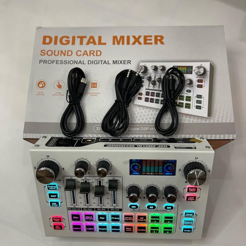  Soundcard X7 cao cấp Vỏ Hợp Kim chất lượng cao kết hợp với nhiều mic thu âm khác nhau 