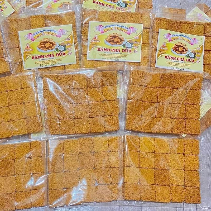 Bánh Chả Dừa - gói 20 miếng - đồ ăn vặt tuổi thơ, thơm ngon ít ngọt 2