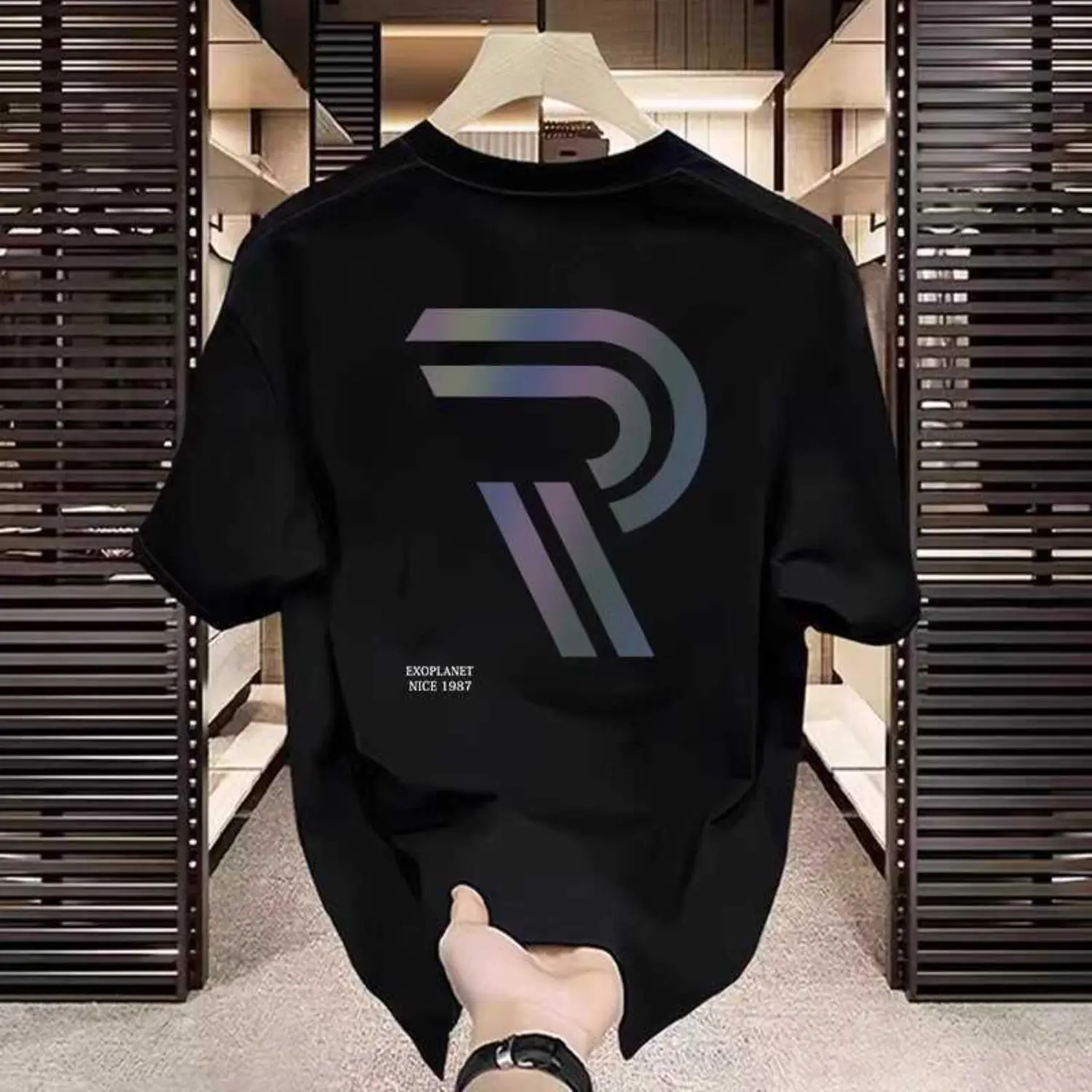 Short sleeve T-shirt, soft, for men, Summer 2024 new arrival, trend ins, American retro style, casual and versatile, loose, crew neck, retro design cod FreeShipping