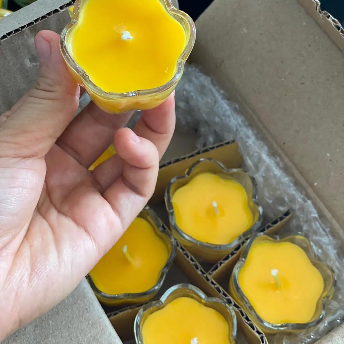 Combo 108 ly nến hoa mai cúng Phật