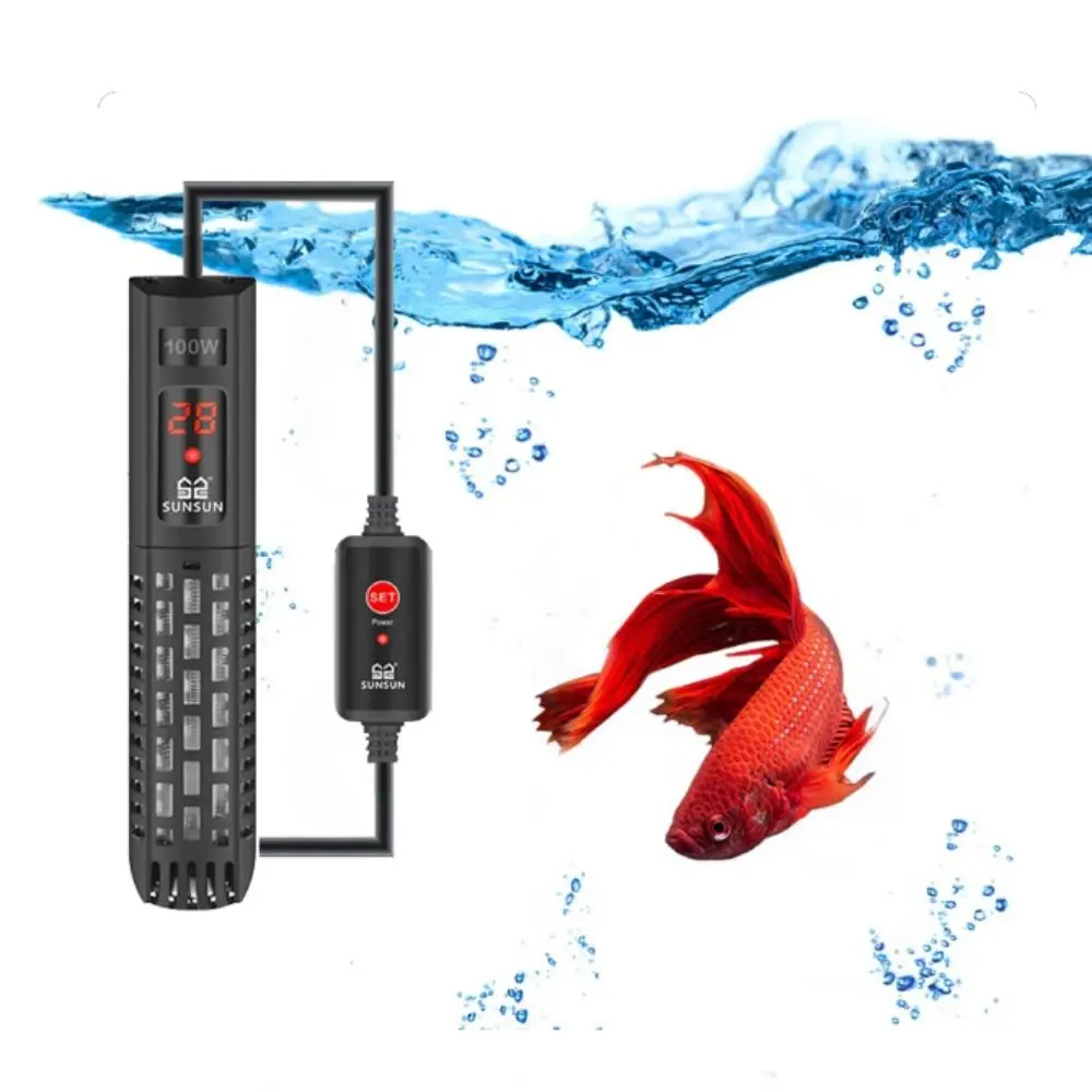 แท่งทำความร้อนน้ำดิจิตอล, จอ LCD แบบปรับได้, แก้วที่ใช้งานได้จริง, 50-500W, เครื่องทำความร้อนใต้น้ำในตู้ปลา, จอ LCD, ตู้ปลาอัตโนมัติ, การควบคุมอุณหภูมิคงที่, สำหรับพิพิธภัณฑ์สัตว์น้ำ