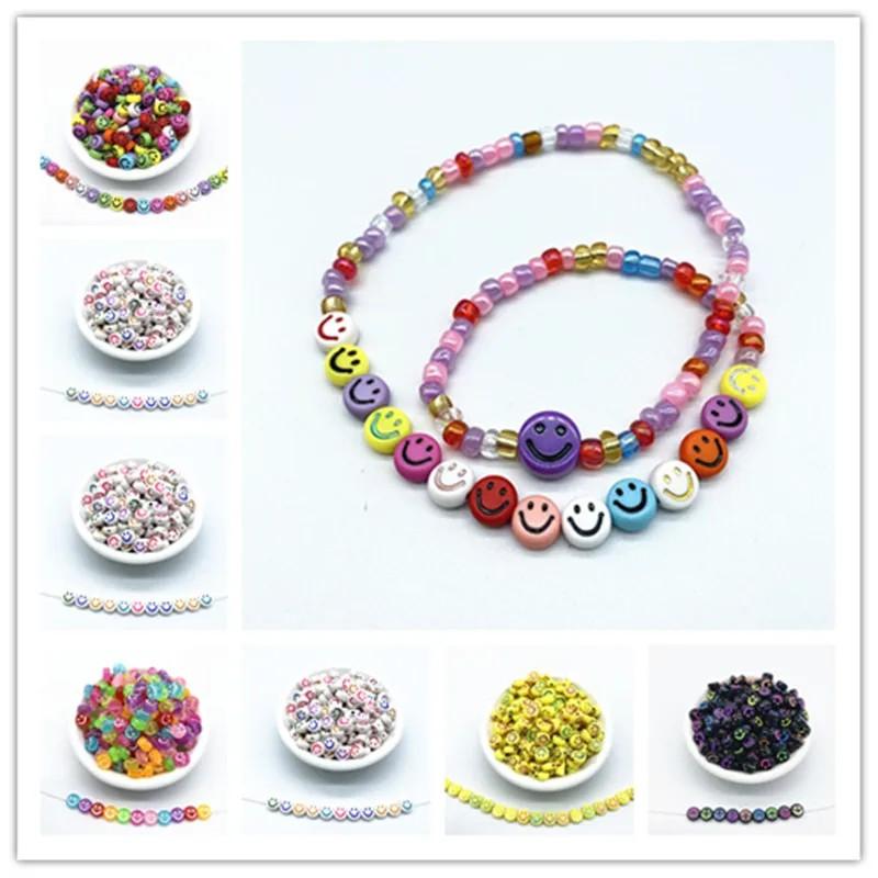 Product Introduction of 100 pc Manik Manik Smile Bulat Pipih Mote Emoji Smile Bentuk Bulat Bahan Craft Diy Ukuran 6mm Raziq 11 Store Kerajinan 3