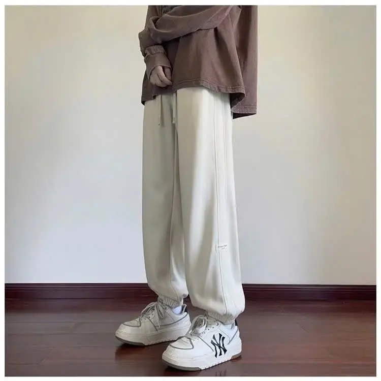 Quần Ống Rộng Quần Jogger Nữ Unisex chất Nỉ Cotton Dày Dặn Mềm Mịn 5