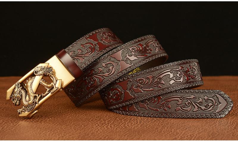 Product Introduction of Sabuk Gesper Ikat Pinggang Pria Ukir Kulit Sapi Model Naga Dragon 12