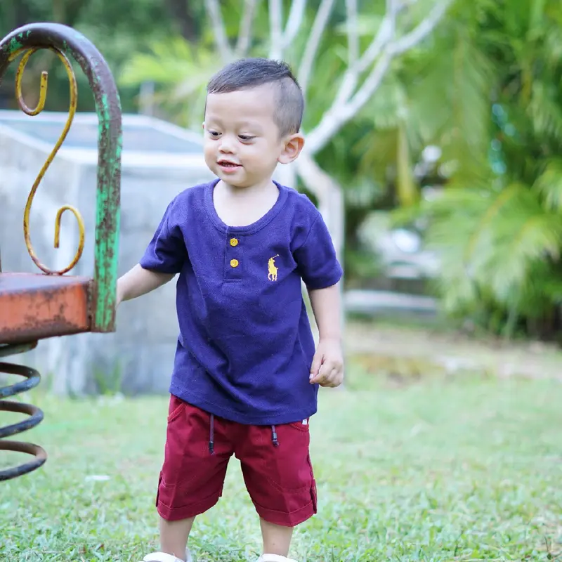 Celana Pendek Anak Chino 1-4 Tahun Laki-laki Perempuan Polos Baby Canvas Black Green Grey White Katun Bayi - Cowok, Cewek Anak-Anak 1