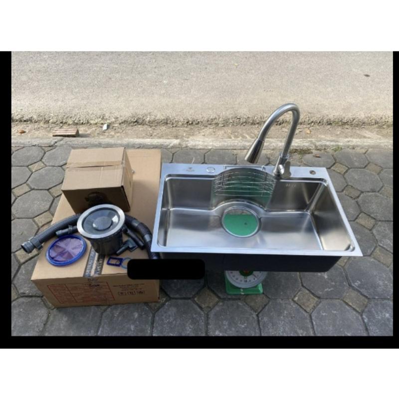 Chậu rửa bát hiển thị nhiệt độ phím đàn bồn rửa chén vòi xả thác. châu vòi âm bàn 5 phím 2