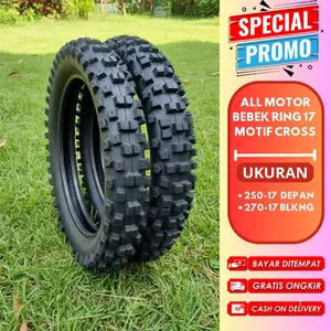 Ban Cross Ring 17 Ukuran 250, 275, 300 Cocok Untuk Segala Jenis Motor Supra Jupiter Vega Vixion CBR Ninja Dll