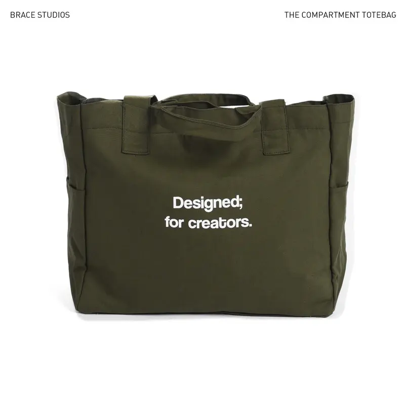 The Compartment Totebag - Army 0