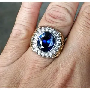 Koleksi Cincin Batu Akik Blue Safir