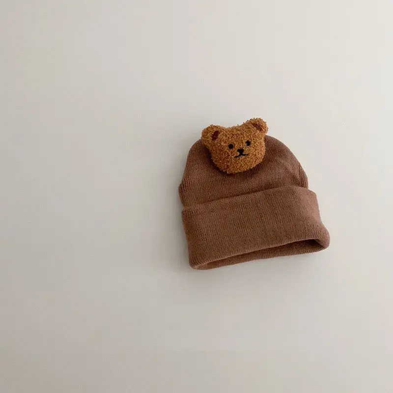 Brownieground 0-1 Tahun | Kupluk Rajut Bayi Anak Laki Laki Dan Perempuan Lucu Impor Premium Ala Korea Motif Bear 4