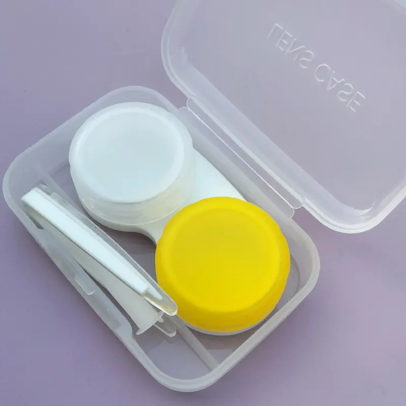 softlens case 1set/capitan penjepit softlens/box kontak lensa/ Portabe/ Lens Eye 1