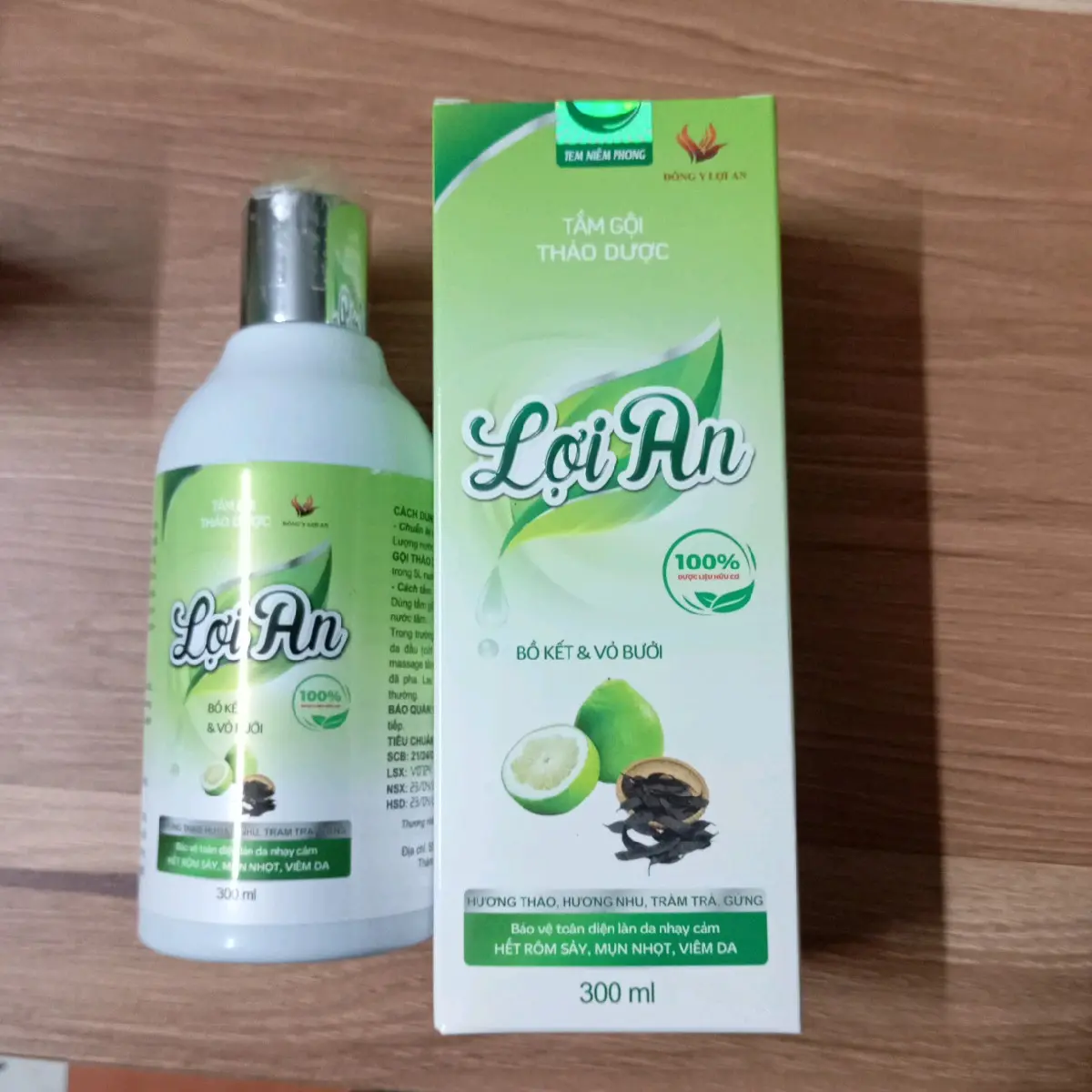 Sữa tắm gội thiên nhiên Lợi An 300ml Cho Bé kem em