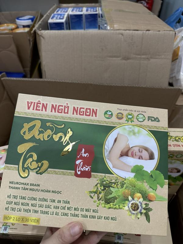 Viên ngủ ngon Dưỡng Tâm An Thần - hộp 2 lọ x 30 viên - giúp bồi bổ cơ thể , ăn ngủ ngon 5