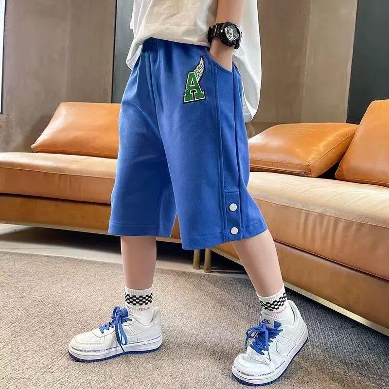 Product Introduction of Boys Shorts For Summer Hot Teen Shorts For Summer Medium And Large Children's Loose Five-point Pants Comfortable Sports 16
