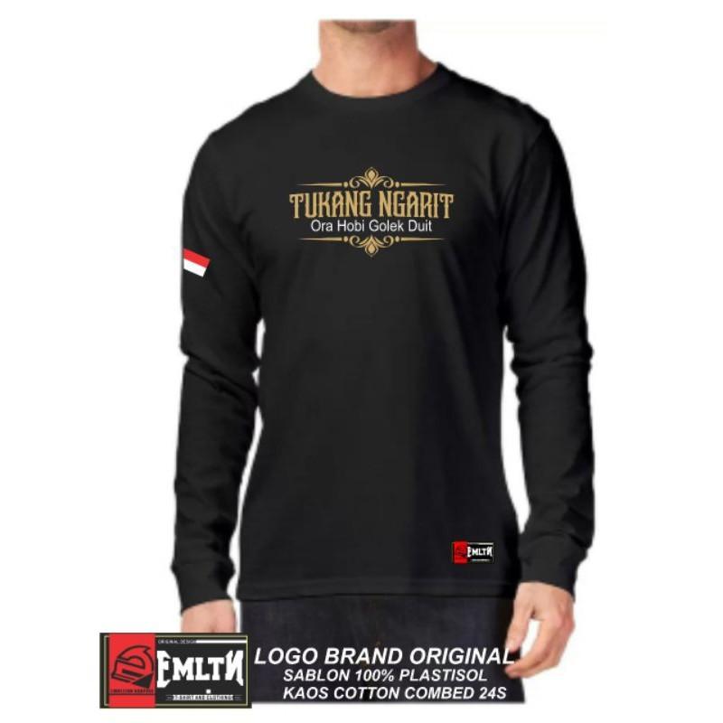 Product Introduction of Baju Kaos Lengan Panjang Kaos Combad TUKANG NGARIT ORA HOBI GOLEK DUIT 0