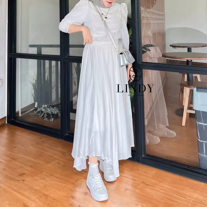 LINDY Amber Skirt - Rok Maxi Panjang Hijab Friendly Outfit Casual Formal