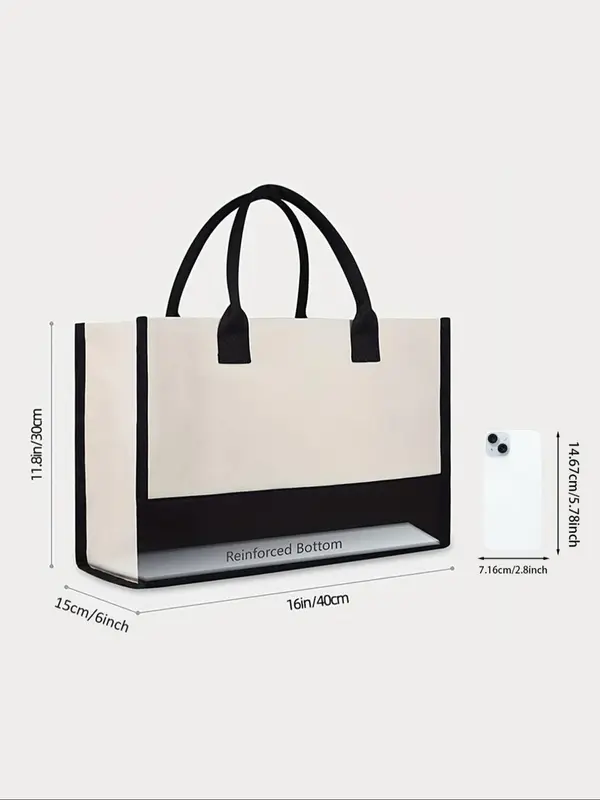 Amsterdam Print Tote Bag, Casual Large Capacity Shoulder Bag for Women & Men, Trendy All-match Bag for Daily Use 6