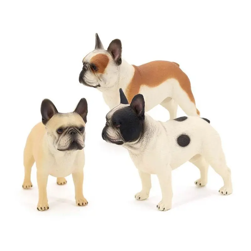 Tượng Nhỏ Chó Bull Thực Tế, Đồ Chơi Trẻ Em, Chó Trang Trại, Đồ Trang Trí Mô Hình Động Vật Chó Thu Nhỏ, Mô Hình Chó Bull Pháp Giáo Dục, Đồ Trang Trí Vườn Cổ Tích 5