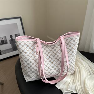 Beg Tote Personaliti, Kapasiti Besar, Sesuai untuk Ulang-alik, Niche Estetik Baharu, Beg Bahu Bergaya, Bertekstur, Beg Wanita Bags Totebag