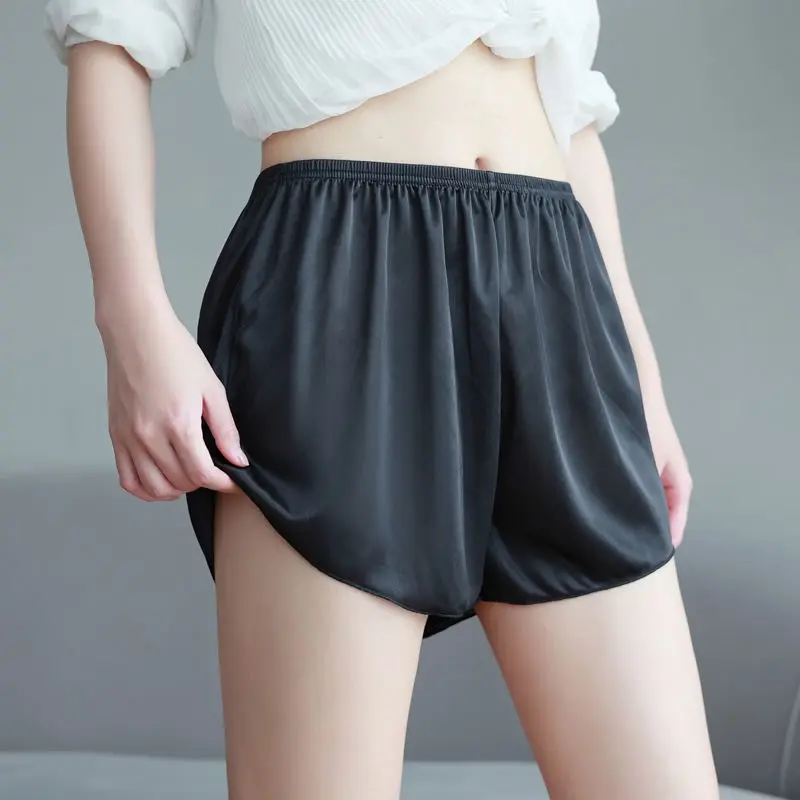 Safety pants for women, anti-exposure, summer thin, loose ice silk shorts that can be worn outside