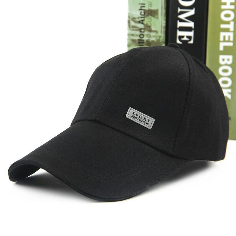 Topi Besbol, Warna Hitam, Topi Matahari, Topi Visor Perjalanan - TikTok ...