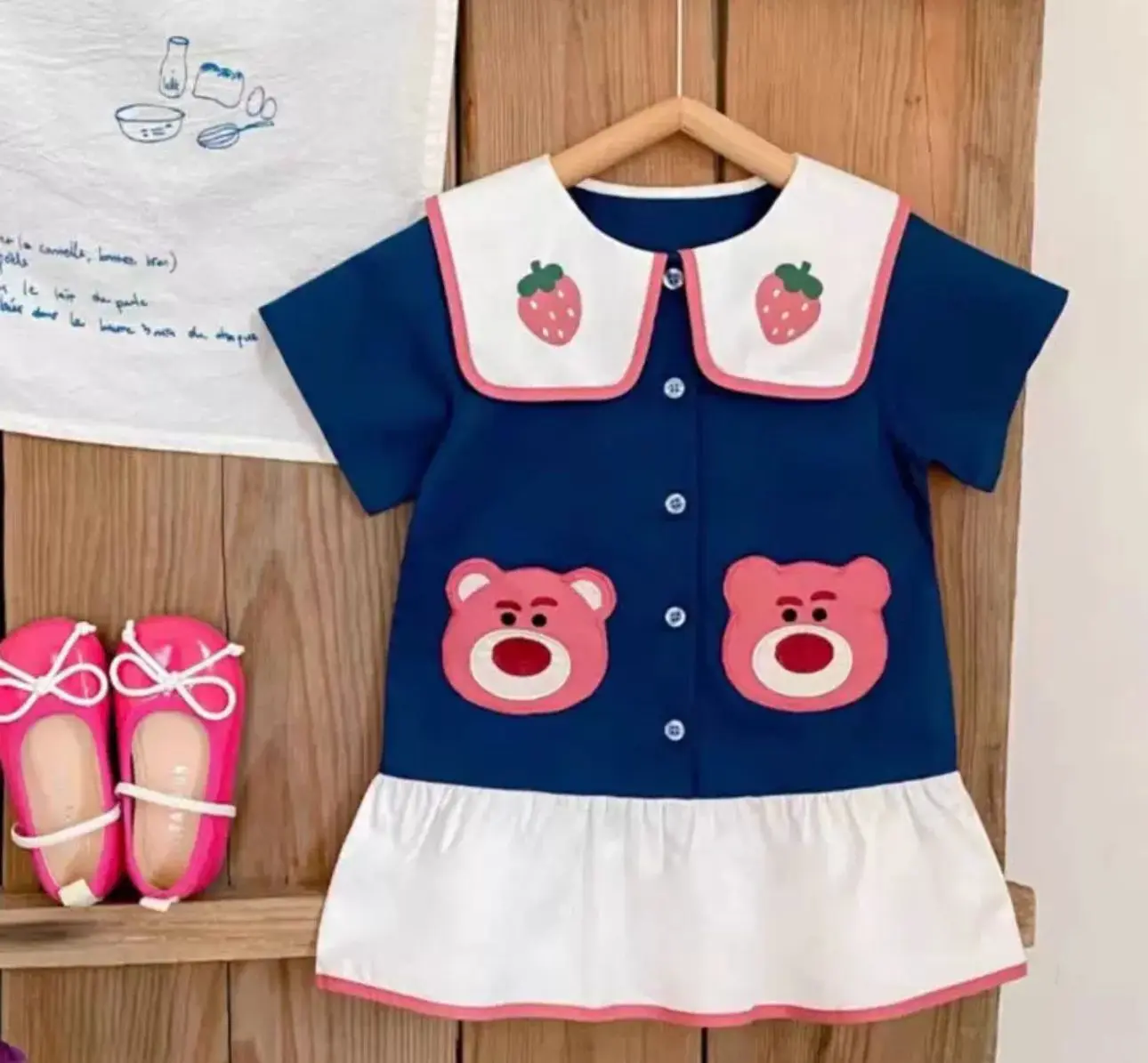 DRESS ANAK PEREMPUAN MOTIF LOTSO (2THN-5THN) Cewek
