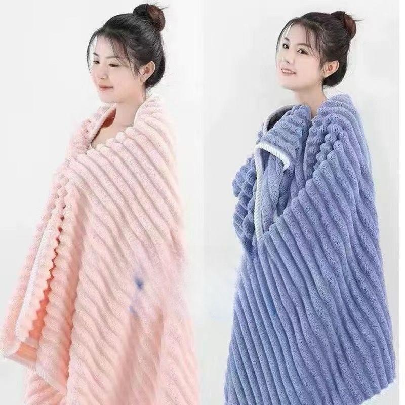 Product Introduction of Khăn tắm san hô, Mũ Sấy Tóc Bộ Ba Mảnh, Dày, Cotton Nguyên Chất, Thấm Hút, Mềm Mại Và Ấm Áp, Thích Hợp Cho Người Nổi Tiếng Trên Internet Và Học Sinh 13