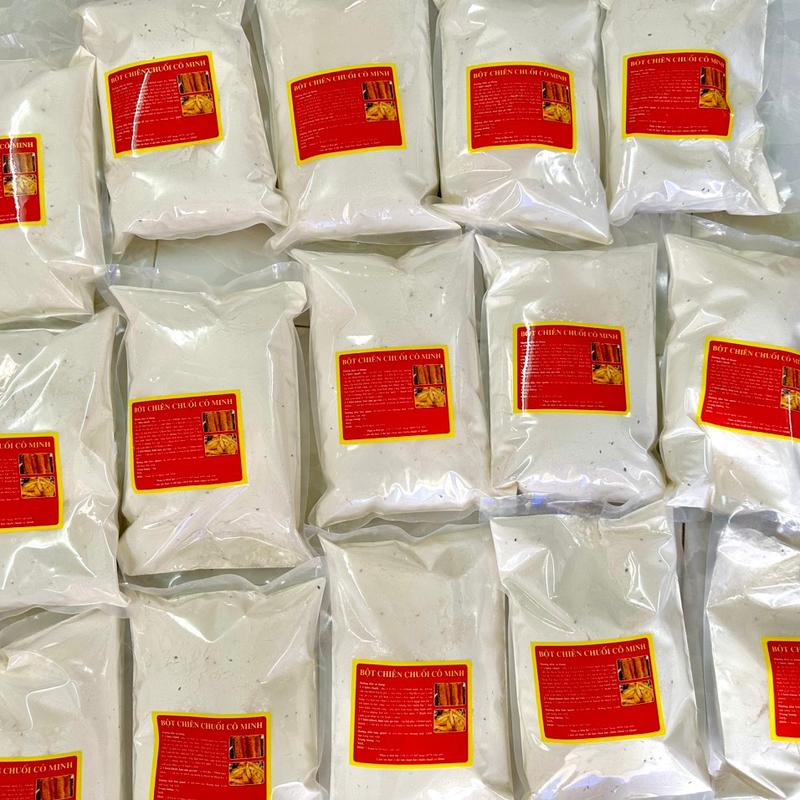 Bột chiên chuối cô Minh túi 3 kí-Bột chiên khoai cô Minh giòn xốp