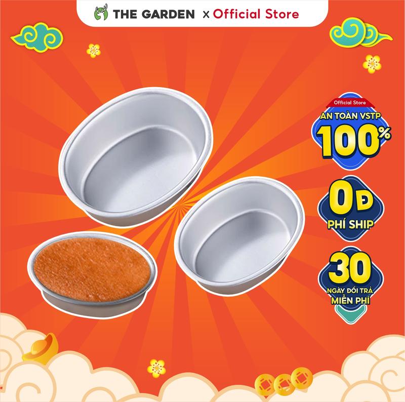 Khuôn oval nhôm đúc D03, D04 nướng bánh mỳ hoa cúc THE GARDEN