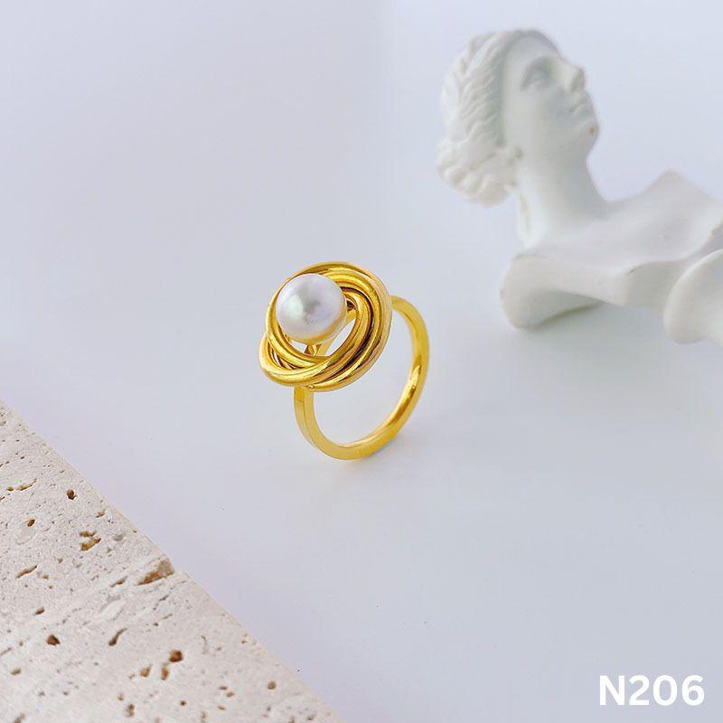 Nhẫn Titan không đen gỉ bền màu N206 1