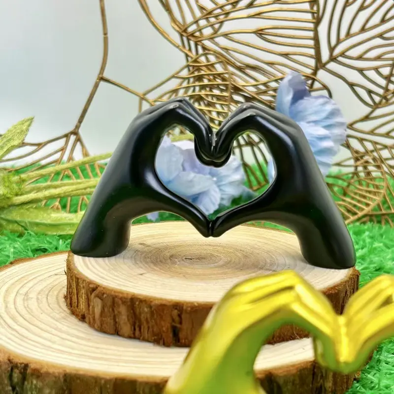 Mini Heart Shaped Resin Ornament, Creative Romantic Resin Decoration, Home Desktop Decoration, Gift for Boyfriend & Girlfriend 5