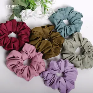 Dthree - Scrunchie Big Plain ( Ikat rambut cepol ) Ikat rabut jumbo / Cepol Hijab Jumbo