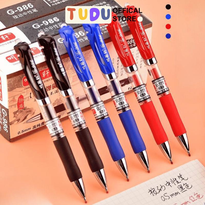 Bút ký Gel Đệm Tay xoay 360 độ ngòi 0.5mm Tudu