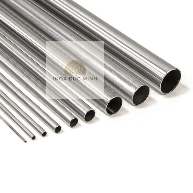 Ống tròn Inox 201 phi 8, 9.5, 13, 16, 19, 22, 25, 32mm
